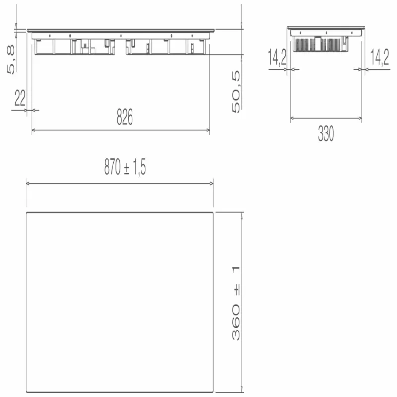 Bếp điện từ ELICA RATIO 874 SLIM BL PRF0183917 - bep dien tu elica ratio 874 slim bl prf0183917 4