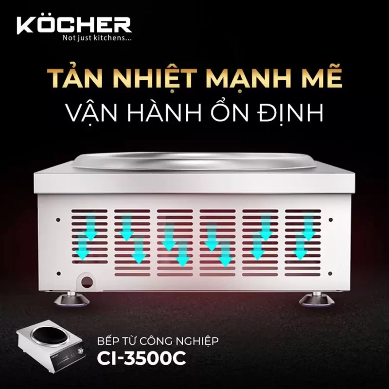 Bếp từ công nghiệp Kocher CI-3500C 15 Bếp từ công nghiệp Kocher CI-3500C