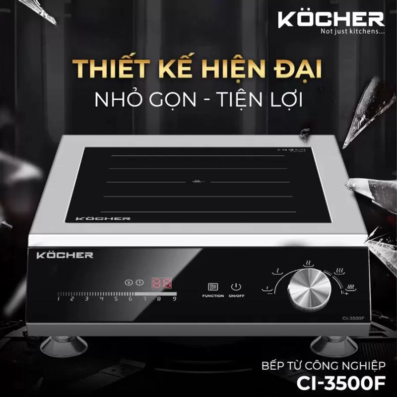 Bếp từ công nghiệp Kocher CI-3500F 16 Bếp từ công nghiệp Kocher CI-3500F