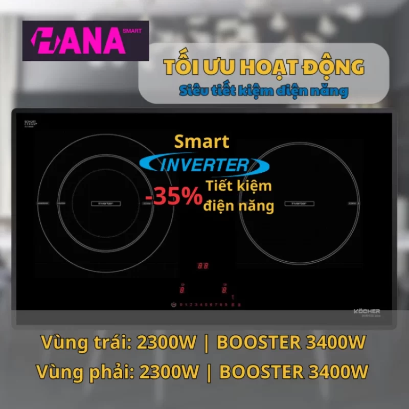Bếp từ đôi Kocher DI-801GE IPLUS 15 Bếp từ đôi Kocher DI-801GE IPLUS