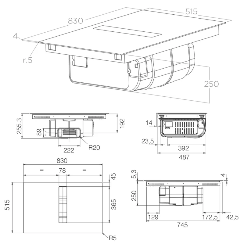 Bếp từ kết hợp hút mùi Elica NIKOLATESLA FIT XL BL/A/83 PRF0179476 - bep tu ket hop hut mui elica nikolatesla fit xl bl a 83 prf0179476 2