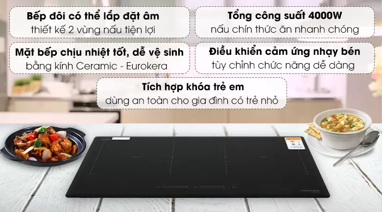 Bếp từ Kocher DIB4-888 20 Bếp từ Kocher DIB4-888