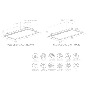 Máy hút mùi Elica ILLUSION H16 WH/A/100 PRF0147727A - may hut mui elica illusion h16 wh a 100 prf0147727a 5