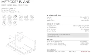 Máy hút mùi Elica METEORITE ISLAND IX/A/120×60 PRF0148122 - may hut mui elica meteorite island ix a 120x60 prf0148122 6