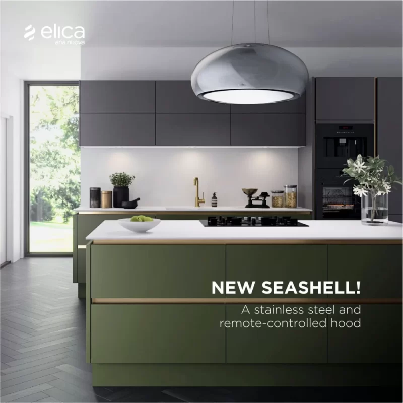 Máy hút mùi Elica SEASHELL WH MAT/F/80 PRF0098392 - may hut mui elica seashell wh mat f 80 prf0098392 2
