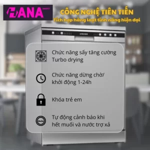 Máy rửa bát Kocher KDEU-8818 - may rua bat kocher kdeu 8818 2