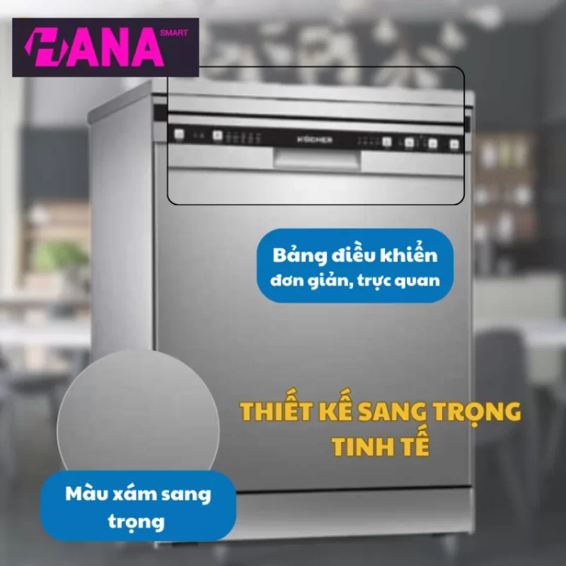 Máy rửa bát Kocher KDEU-8818 14 Máy rửa bát Kocher KDEU-8818