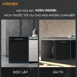 Máy rửa bát Kocher KDEU-8828BL - may rua bat kocher kdeu 8828bl8