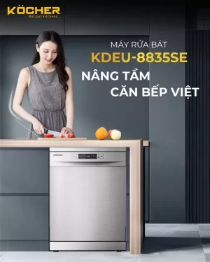 Máy rửa bát Kocher KDEU-8835SE - may rua bat kocher kdeu 8835se