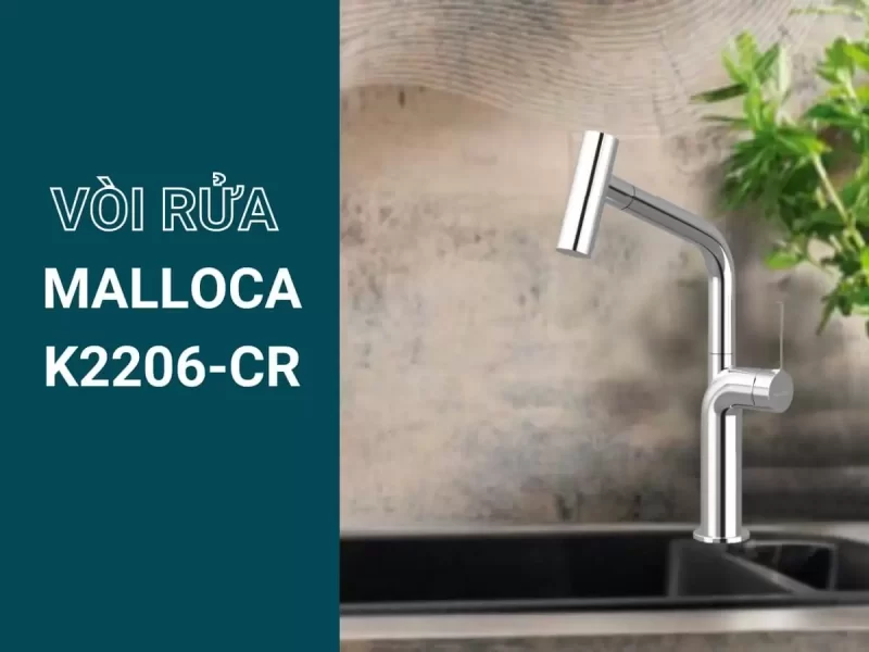 Vòi rửa chén Malloca K2206-CR 10 Vòi rửa chén Malloca K2206-CR