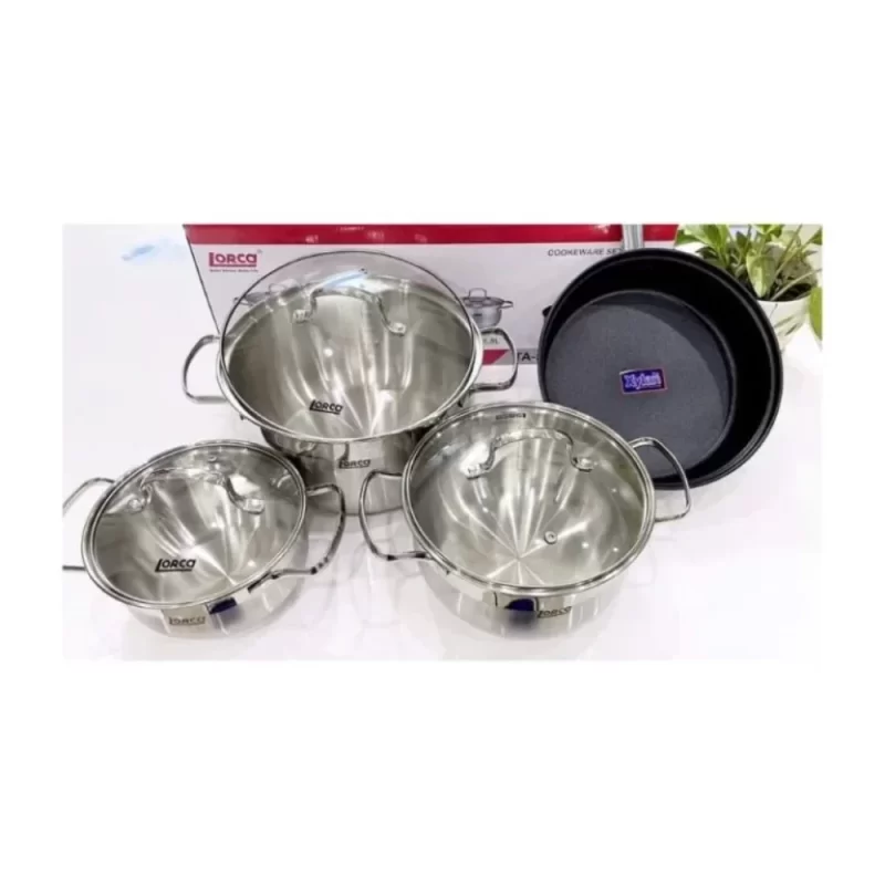 Bộ nồi LORCA TA-5018 TITANIUM 8 Bộ nồi LORCA TA-5018 TITANIUM