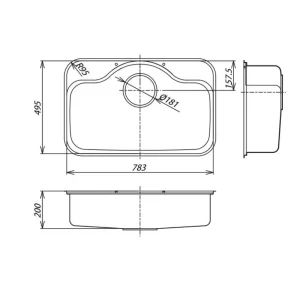 Chậu rửa bát SHIGERU FCJ-K FS NE