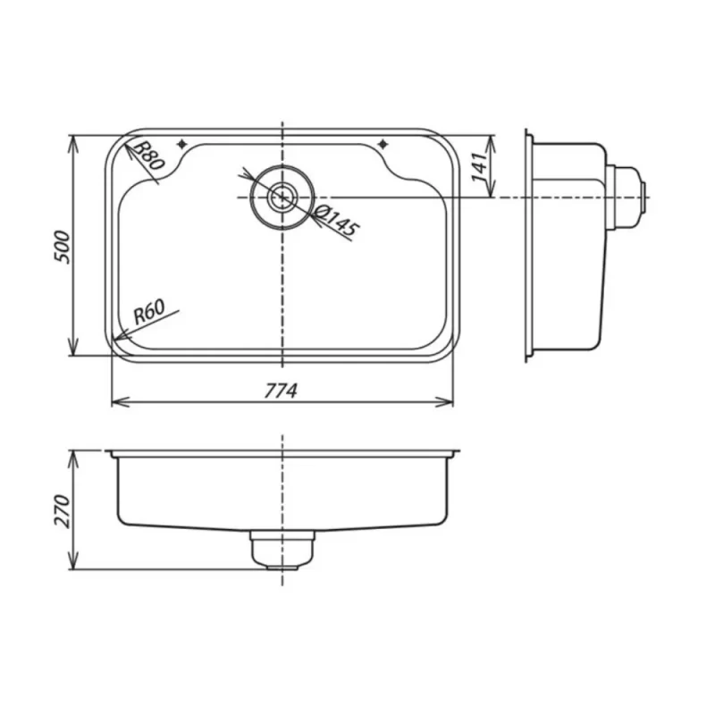 Chậu rửa bát SHIGERU IB-DK FS 16 Chậu rửa bát SHIGERU IB-DK FS