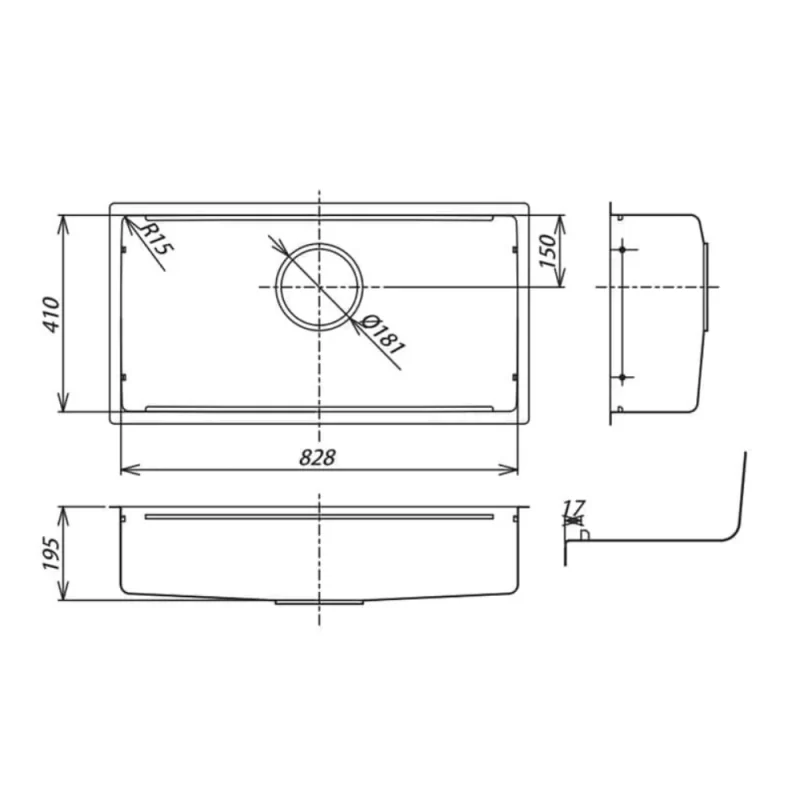 Chậu rửa bát SHIGERU LE JSL-K 3F FS 14 Chậu rửa bát SHIGERU LE JSL-K 3F FS