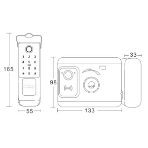 Khóa cửa cổng GIOVANI GSL-M1S