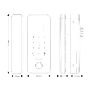 Khóa cửa kính GIOVANI GSL-G1B