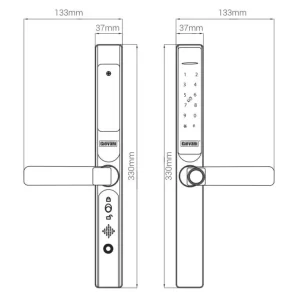 Khóa cửa nhôm GIOVANI GSL-586G