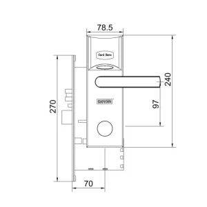 Khóa khách sạn GIOVANI GSL-26C70