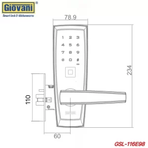 Khóa vân tay GIOVANI GSL-116E98C