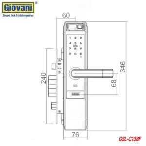 Khóa vân tay GIOVANI GSL-C138F App