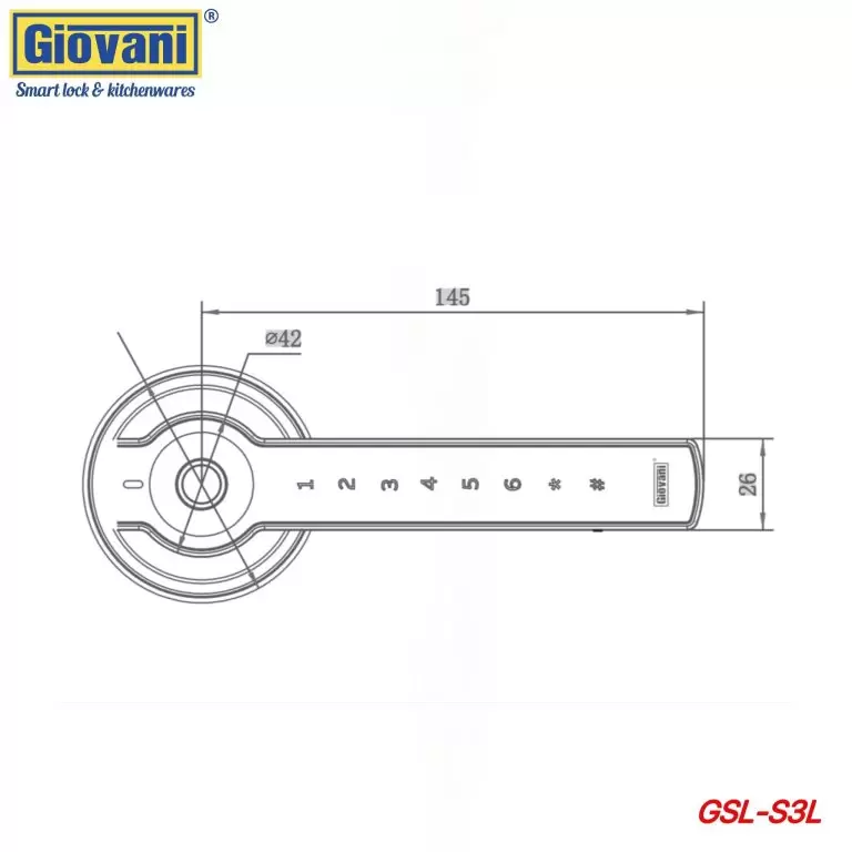 Khóa vân tay GIOVANI GSL-S3 13 Khóa vân tay GIOVANI GSL-S3