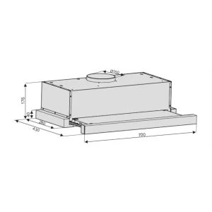 Máy hút mùi LORCA TA-3005A 70cm