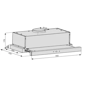 Máy hút mùi LORCA TA-3005C 70cm