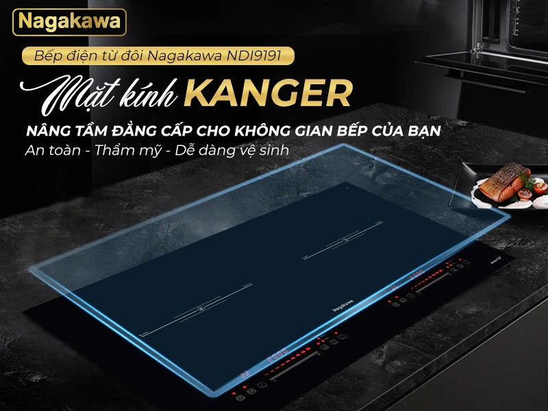 Bếp điện từ đôi Nagakawa NDI9191 12 Bếp điện từ đôi Nagakawa NDI9191