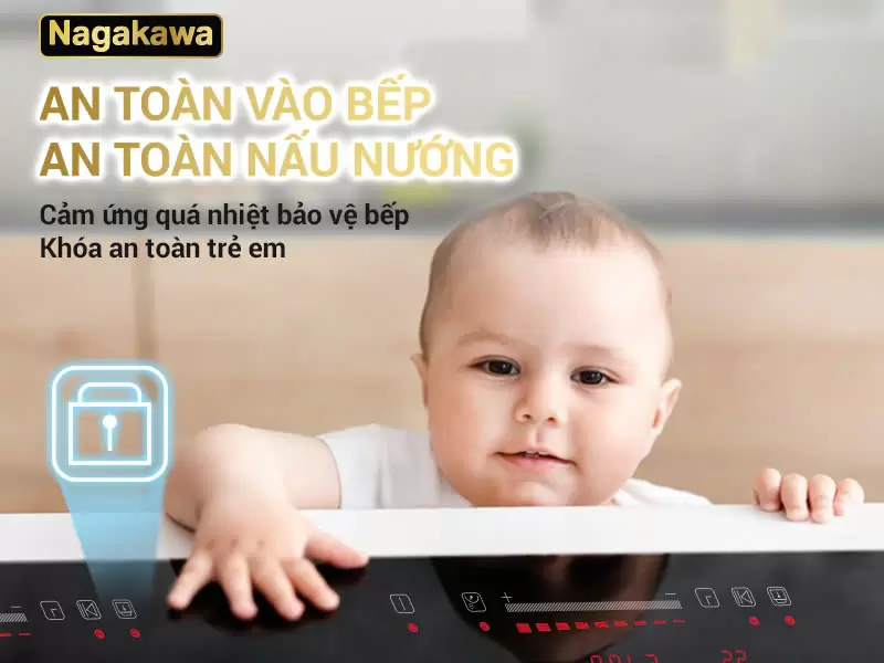 Bếp điện từ đôi Nagakawa NDI9191 15 Bếp điện từ đôi Nagakawa NDI9191