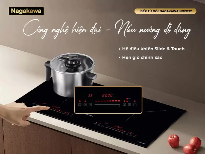 Bếp điện từ đôi Nagakawa NDI9192 22 Bếp điện từ đôi Nagakawa NDI9192