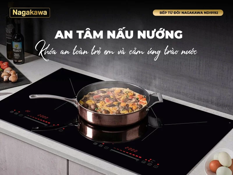 Bếp điện từ đôi Nagakawa NDI9192 23 Bếp điện từ đôi Nagakawa NDI9192