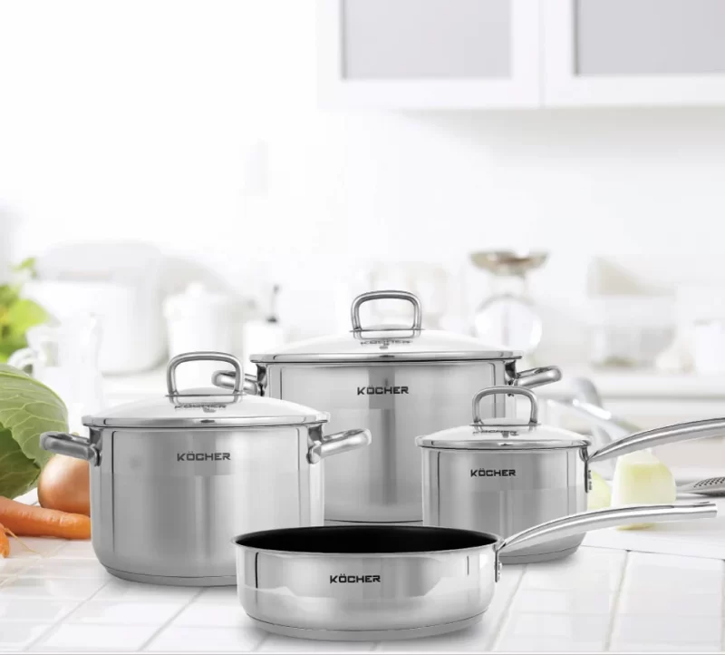 Bộ nồi chảo 4 món Kocher Lubeck Pro 10 Bộ nồi chảo 4 món Kocher Lubeck Pro