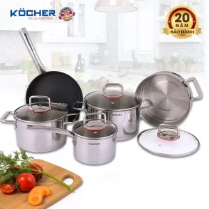 Bộ nồi chảo 5 món Kocher Berlin - bo noi chao 5 mon kocher berlin 2