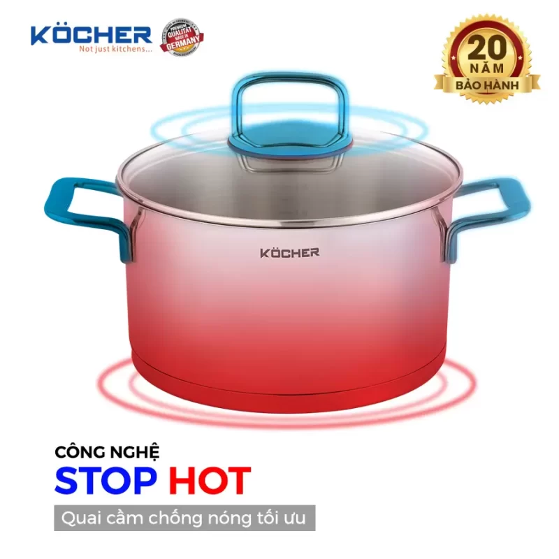 Bộ nồi chảo 5 món Kocher Berlin - bo noi chao 5 mon kocher berlin 5