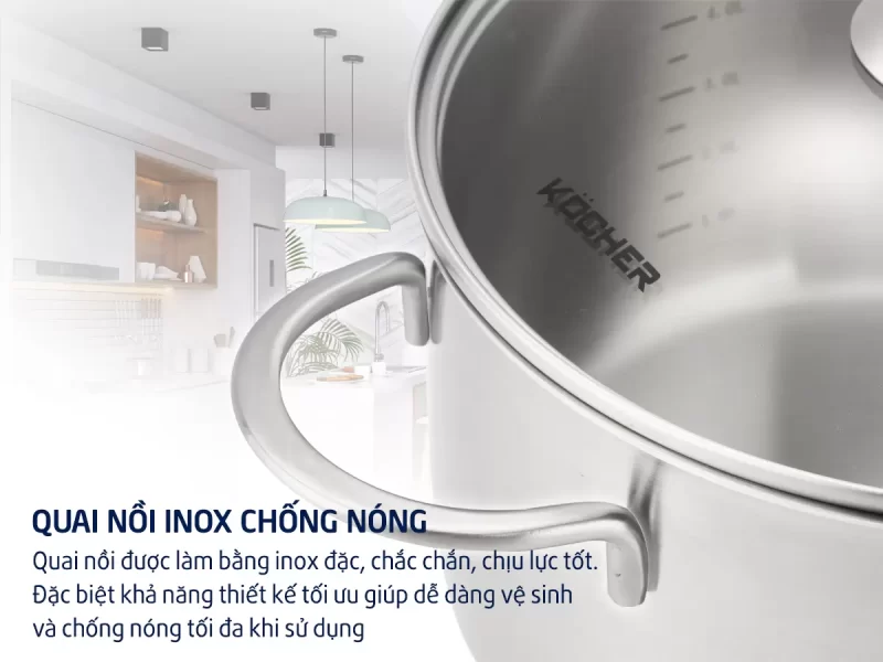Bộ nồi chảo 5 món Kocher Munich - bo noi chao 5 mon kocher munich 2