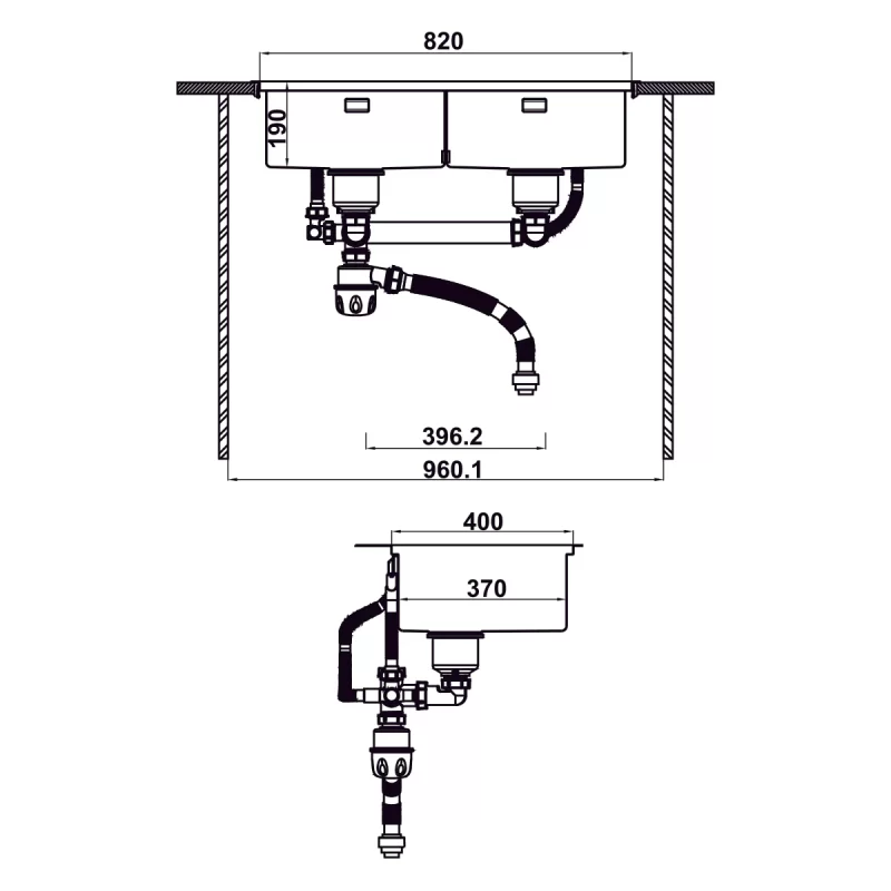 Chậu rửa chén Hafele WS SINK COMBO 567.94.058 - chau rua chen hafele ws sink combo 567 94 058 1