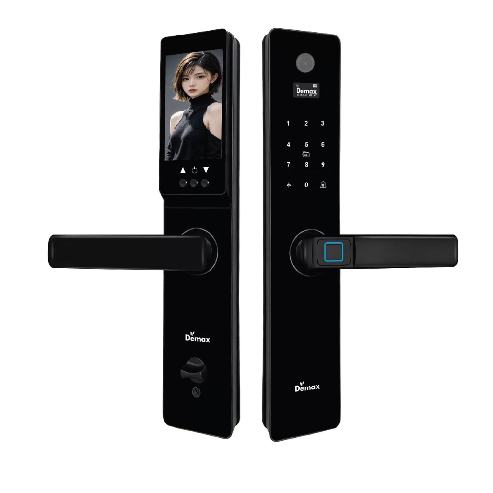 Khóa vân tay APP WIFI DEMAX EL-C626 BL màn hình chuông