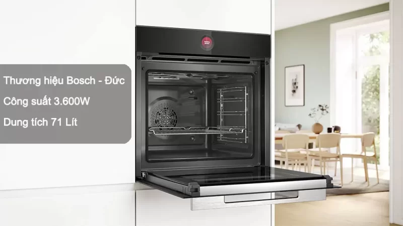 Lò nướng âm tủ BOSCH HBG7741B1 Serie 8