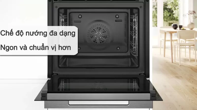 Lò nướng âm tủ BOSCH HBG7741B1 Serie 8