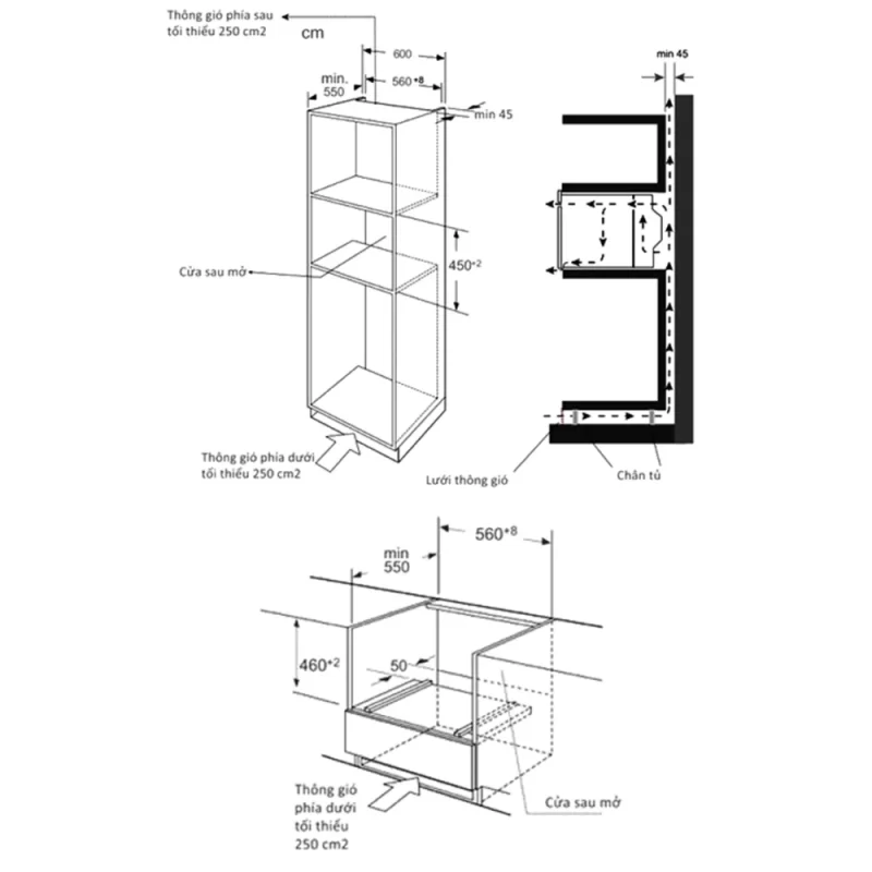 Lò nướng âm tủ Kocher KMEU-1050 17 Lò nướng âm tủ Kocher KMEU-1050