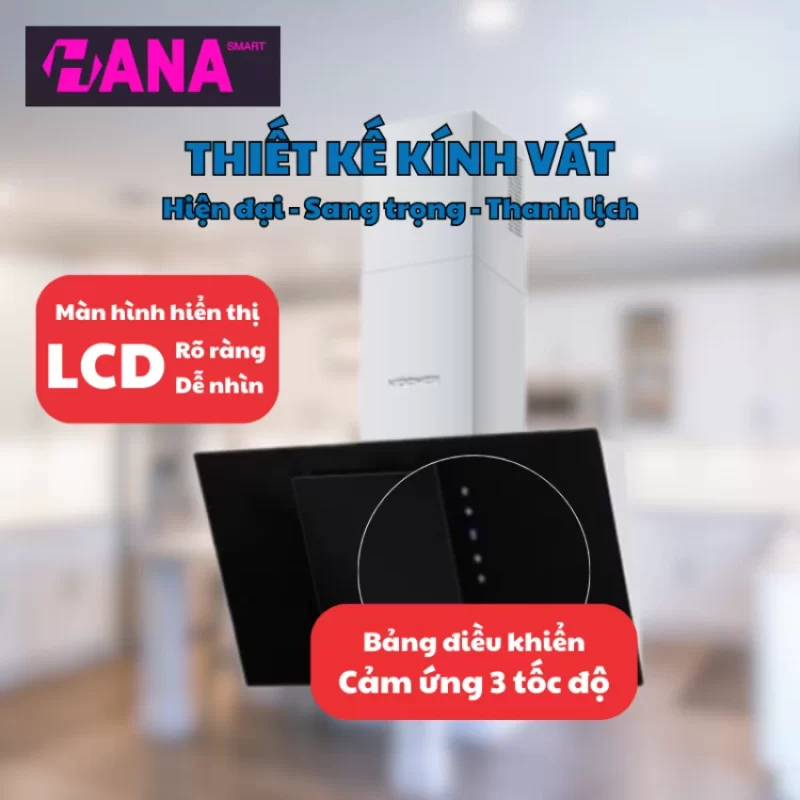 Máy hút mùi Kocher K-2080V 90cm 18 Máy hút mùi Kocher K-2080V 90cm