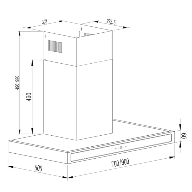 Máy hút mùi Kocher K-225D 90cm 17 Máy hút mùi Kocher K-225D 90cm