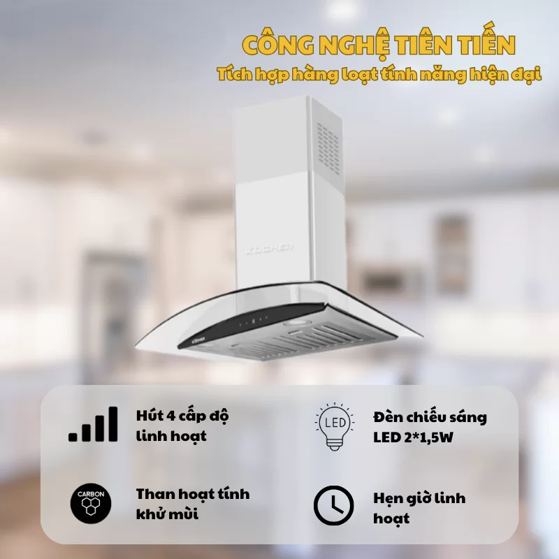 Máy hút mùi Kocher K-226I 70cm 18 Máy hút mùi Kocher K-226I 70cm