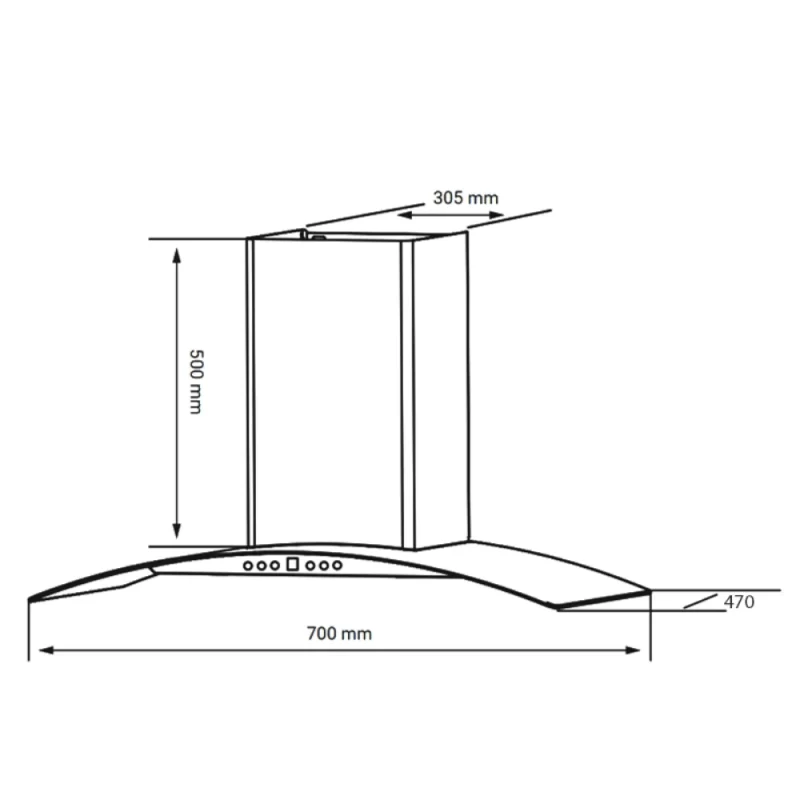 Máy hút mùi Kocher K-226V 70cm 19 Máy hút mùi Kocher K-226V 70cm