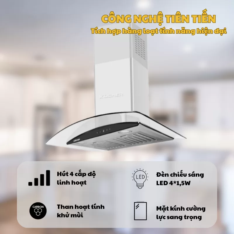 Máy hút mùi Kocher K-228Pro 19 Máy hút mùi Kocher K-228Pro