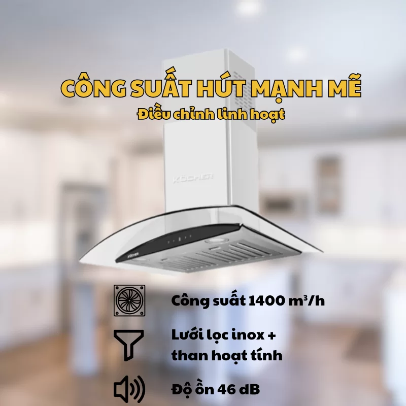 Máy hút mùi Kocher K-228Pro 17 Máy hút mùi Kocher K-228Pro