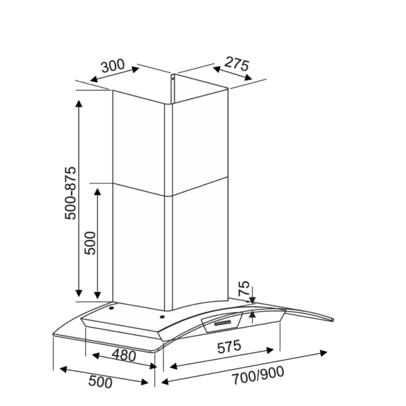 Máy hút mùi Kocher K-229S 90cm 13 Máy hút mùi Kocher K-229S 90cm