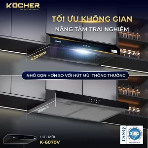 Máy hút mùi Kocher K-6070V - may hut mui kocher k 6070v6
