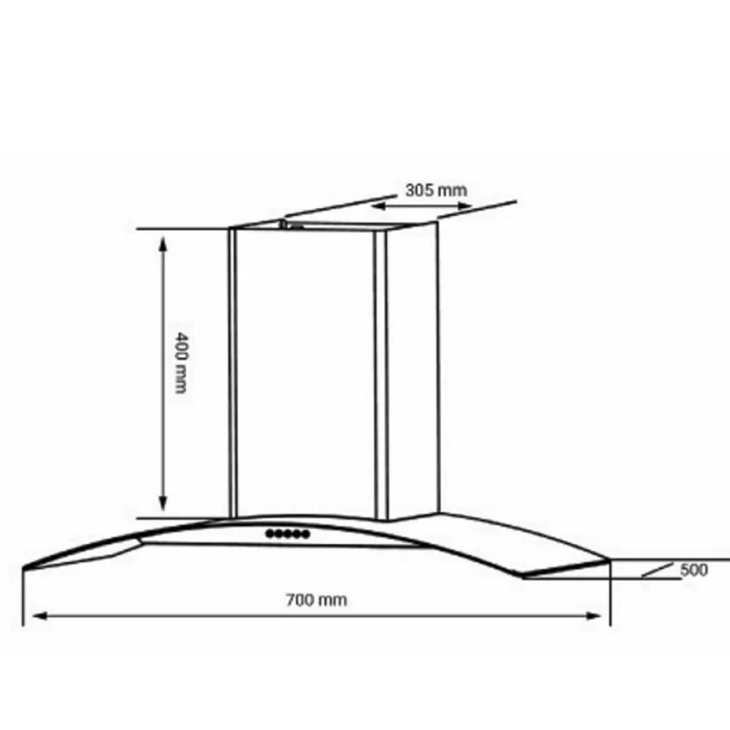Máy hút mùi Kocher K-8002 70cm 19 Máy hút mùi Kocher K-8002 70cm