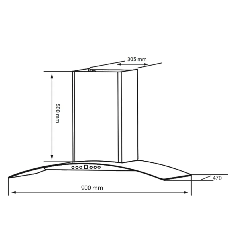 Máy hút mùi Kocher K-8002 90cm 18 Máy hút mùi Kocher K-8002 90cm